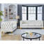 3-Seater + 2-Seater Combination Sofa.GREY VELVET-2018701665