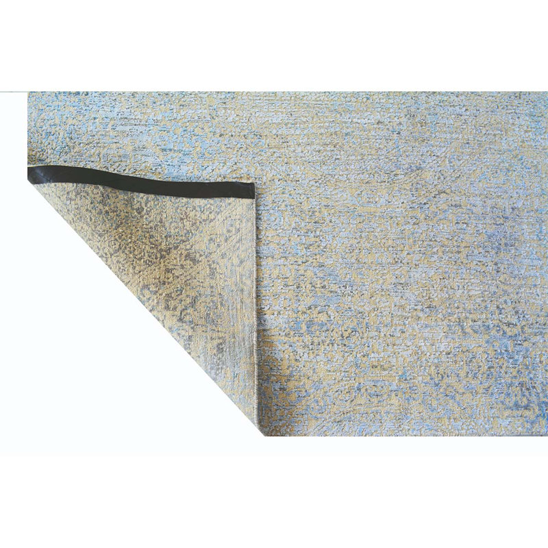 Hand Woven Silk and Wool Area Rug, Rectangle 8' x 10'