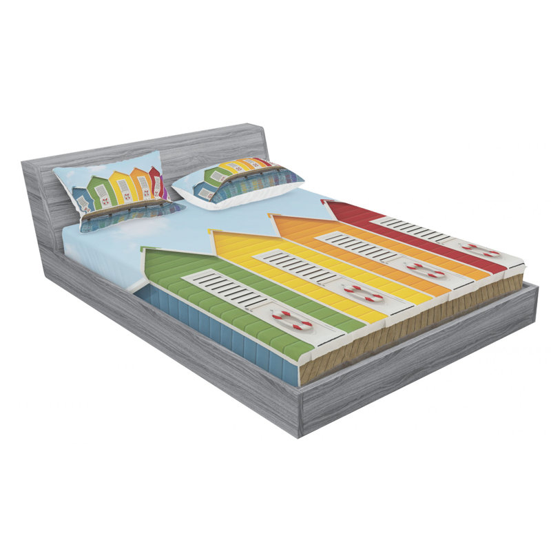 Microfiber Sheet Set, Full Sheet Set with Fitted Sheet