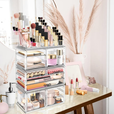 Acrylic Compartment Makeup Organiser