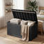 Boîte de rangement de 120 gallons en résine durable pour l'extérieur, idéale pour les meubles de jardin-129232139
