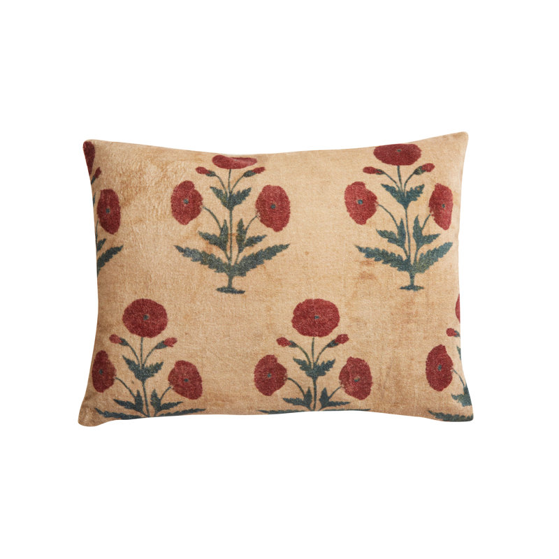 Rouge coquelicot 22 po x 22 po, 12 po x 16 po, Rectangle