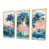 Toile naturelle avec cadre flottant