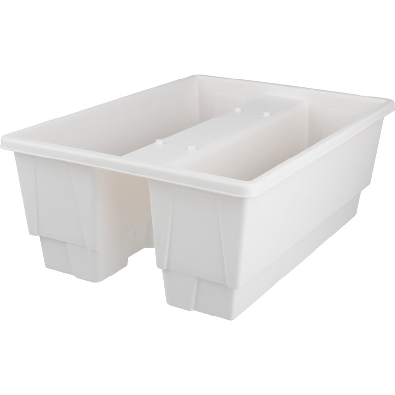 Lliwen Plastic Railing Planter, White, 1