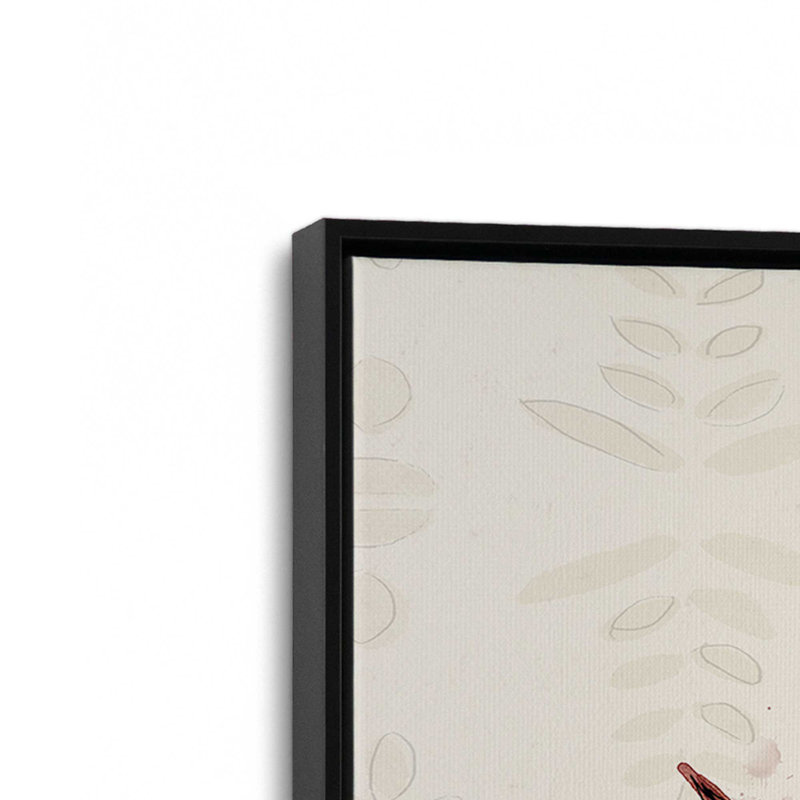 «Festive Blooms IX» par Anne Tavoletti, reproduction d'art, H 32 po x l 24 po, Cadre flottant, Noir