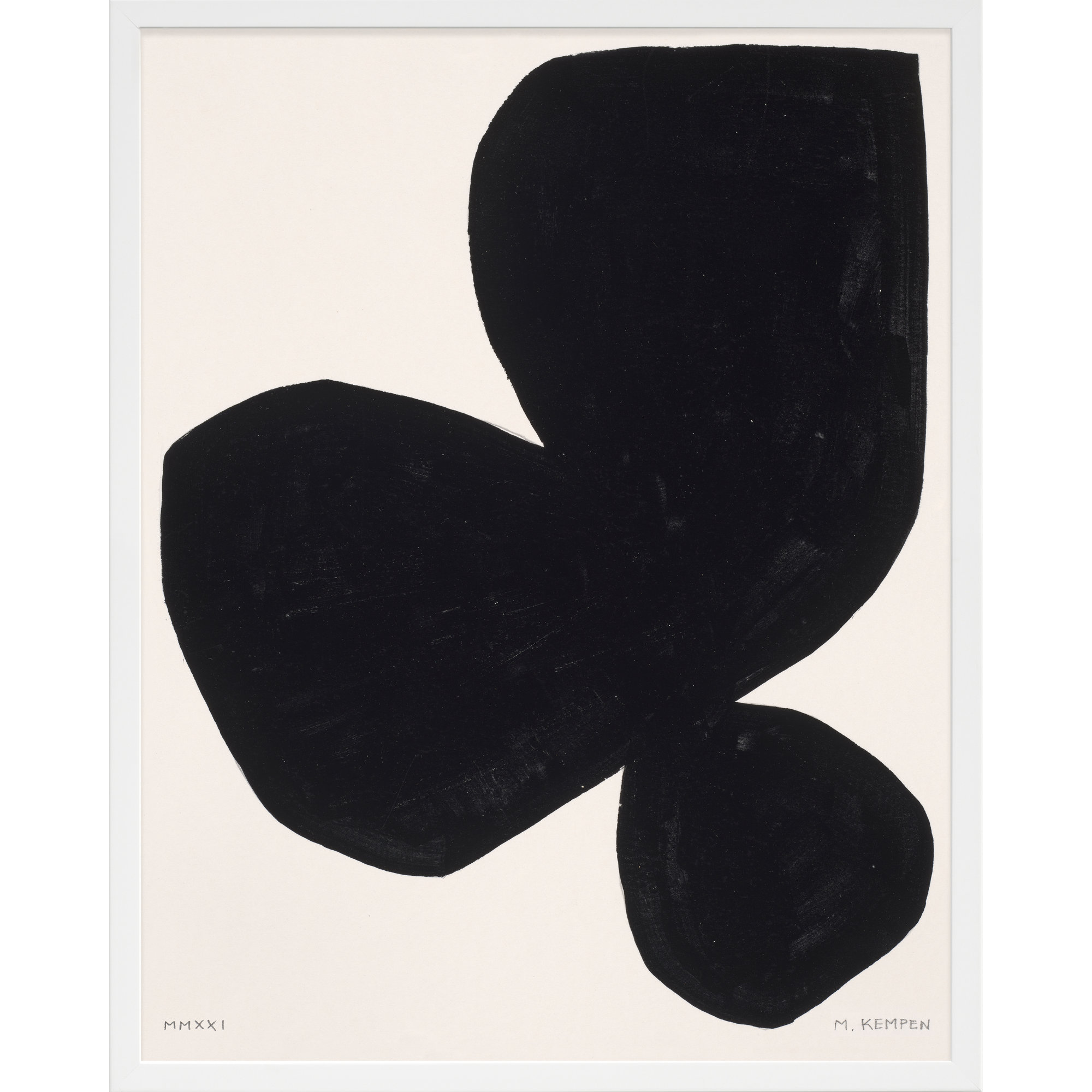 Module On White 5 by Michael Kempen, 30" H x 24" W x 1.25" D, White