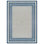 Tapis intérieur / extérieur ivoire / bleu marine Coastal Border