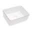 Lavabo de salle de bain rectangulaire en céramique blanche 16X12 pouces-21345461