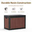 EFU 17.13 " W 55 Gallons Water Resistant Plastic Lockable Deck Box in Brown