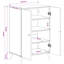 4 Pair Shoe Storage Cabinet