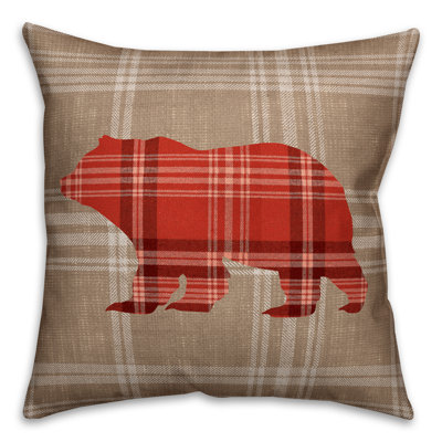 Plaid Reversible Throw Pillow