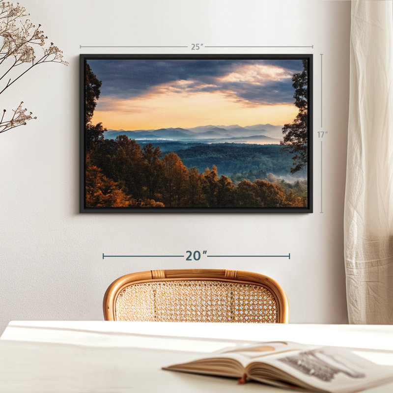 " Blue Ridge Mountain Sunrise " Print, 25" H x 17" W