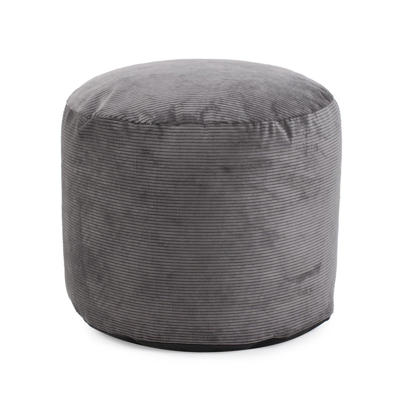 Fipps Pouf Tall Pana Sand, Gray Polyester