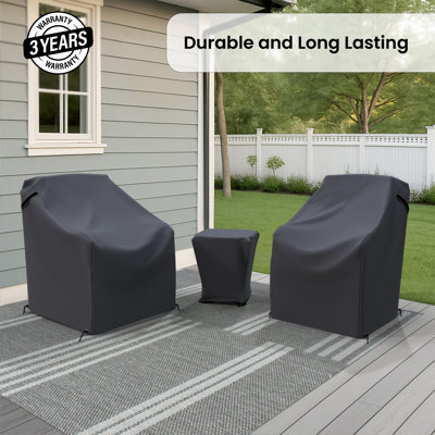 Denison Wicker Outdoor Conversation Set Group Seating Patio Furniture Covers