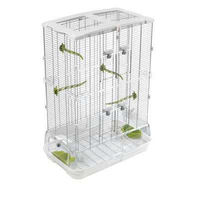 Vision Bird Cage For Medium Birds (M02), Double Height, Small Wire, 61 X 38 X 87.5 Cm (24 X 15 X 34.5 In)