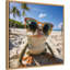 «Funny Animal Beach Cool Frog Orange Glasses Selfie» par The Creative Bunch Studio, reproduction d'art sur toile encadrée-1407495090