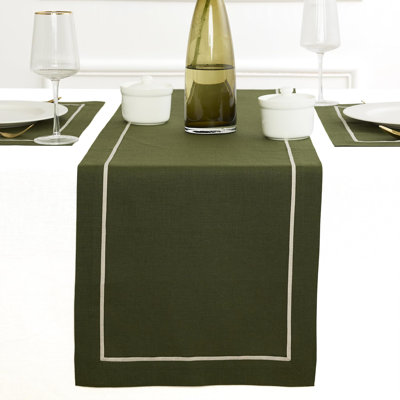 100% Pure Linen Table Runner -kensington