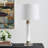 Itsaso White Marble Table Lamp