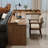Light walnut L-Shaped Solid Wood desks-107727418-107727419
