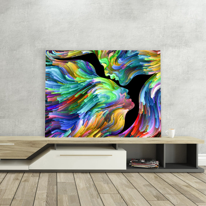 «Colorful Vibrant Love», impression sur toile tendue, H 36 po x l 48 po x P 1,5 po