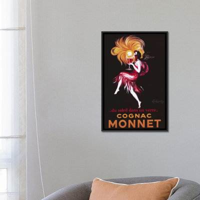 Cognac Monnet Vintage Advertisement on Canvas