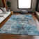 Premium Machine Washable Prisco Teal Rug