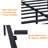Metal Platform Bed Frame with Decorative Headboard, Under‑Bed Storage Space, No Box Spring Needed