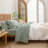 BESTOUCH Sheet Set 100% Washed Cotton Linen Feel Lightweight-115162027-115162037