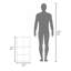 Pharmacie H 28,6 po, avec 1 porte et 3 tablettes, blanc-1396929140