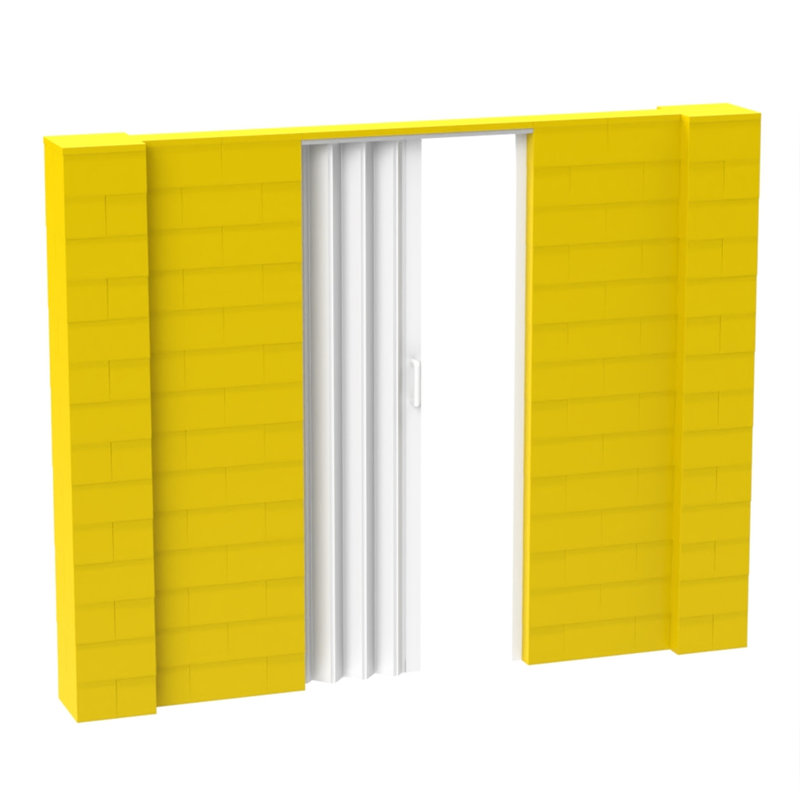 EverBlock Office Partitions, Yellow, 108"