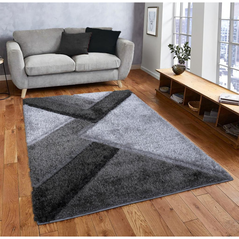 Woodway Geometric Shag Area Rug, Rectangle 160 x 230cm