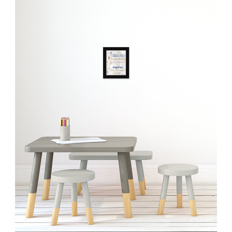 Impression sur papier pour enfants, H 10 po x l 8 po x P 0,6 po, Encadré plat noir