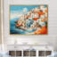Paysage coloré de Santorin en Grèce IV - Santorini, art mural-655662505-655662504