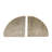 Terra Elegant Travertine Stone Half Dome Bookends, Tan - Enrich Your Reading Space with Natural Style