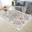 Tapis persan 5X7 rétro antidérapant lavable pour le salon, la cuisine, la chambre à coucher