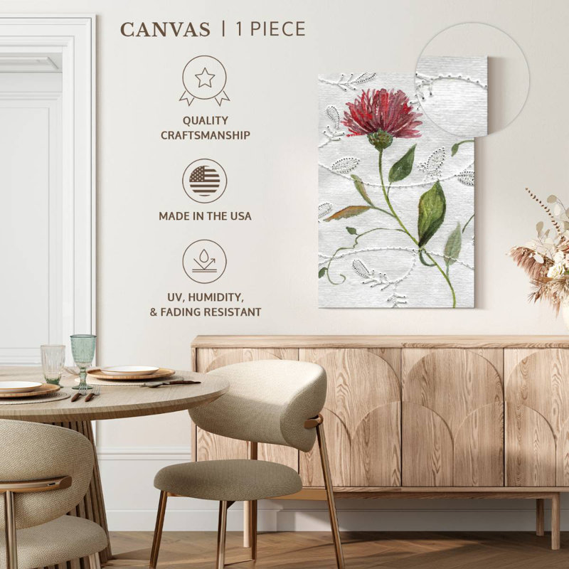 Harnek Botanical Embroidery I, 24" H x 16" W