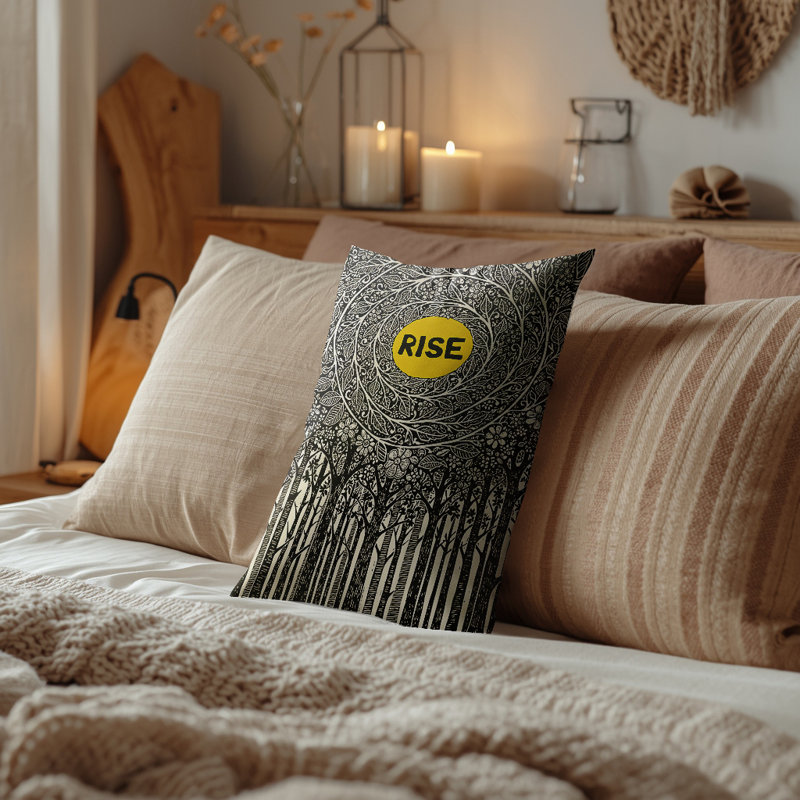 Oreiller en faux bois Rise