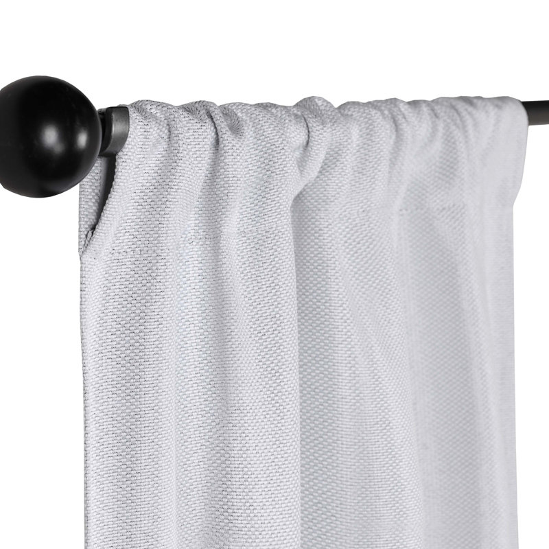 Polyester Thermal Insulated Room Darkening Curtain Panels, Platinum, 26" W x 63" L