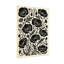 Plantes et fleurs - motif floral coquelicot noir sur fond crème-1256496931