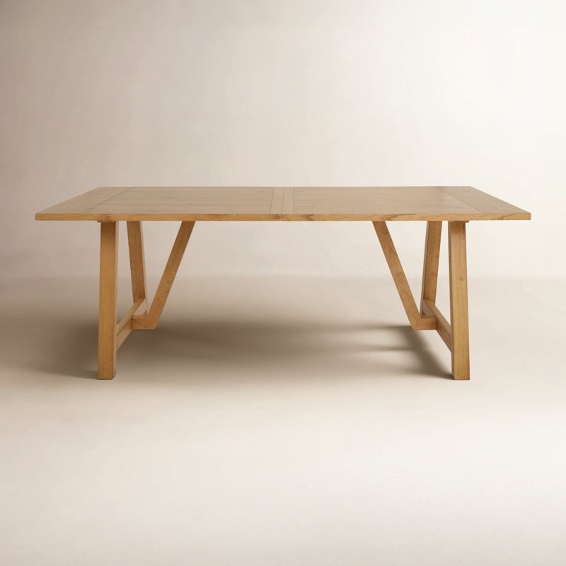 Bevington Solid Wood Base Dining Table, Brown