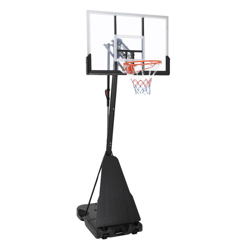 Panier de basketball réglable 5,2-10 pi, système de but portatif avec panneau incassable de 44 po et 2 roues