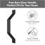 Sliding for 4 Doors Double Bypass Barn Door Hardware Kit-53680748