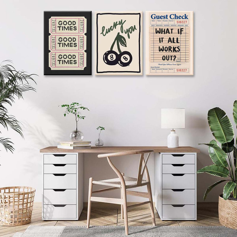 3 Piece Wrapped Canvas Wall Art