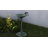 31" Tall Outdoor Antique Flower Birdbath with Bird Decoration Yard Statue, Durable Polypropylene Construction for Patio, Deck, or Yard