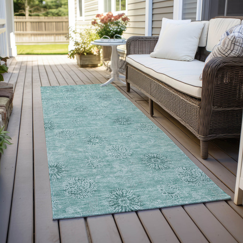 Tapis d'entrée antidérapant Leis, Tapis de couloir 2 pi 3 po x 7 pi 6 po