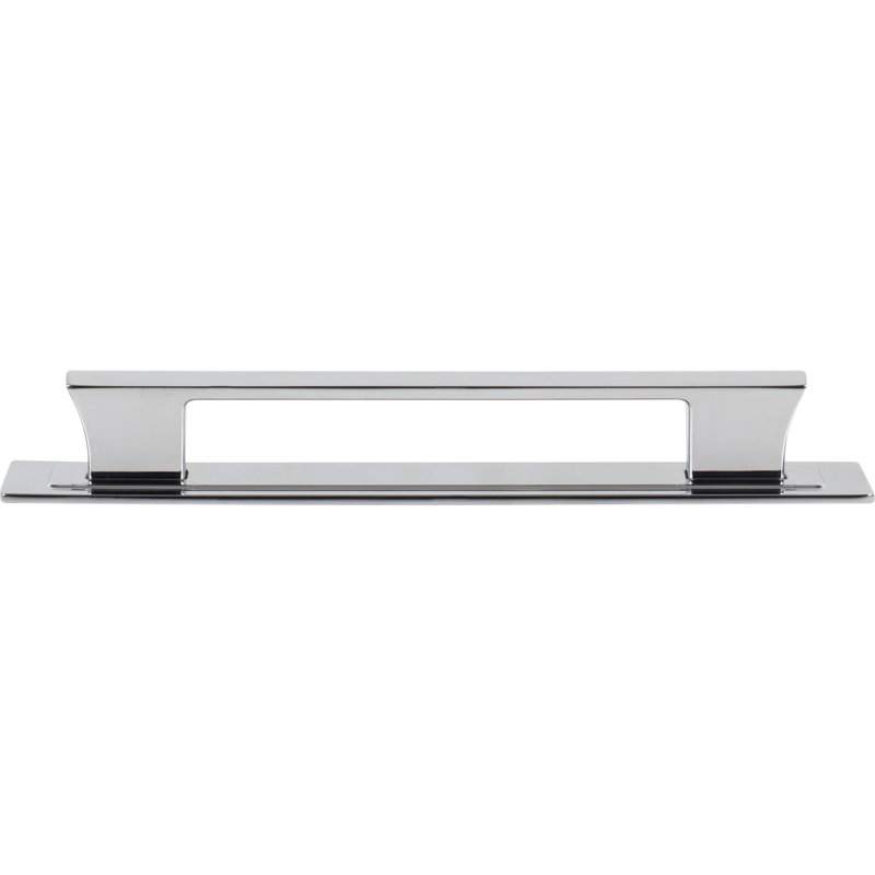 Zander 12" Center To Center Bar Pull, Polished Chrome, 6 5/16"