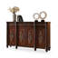 Banc de rangement en bois manufacturé brun-1693947809