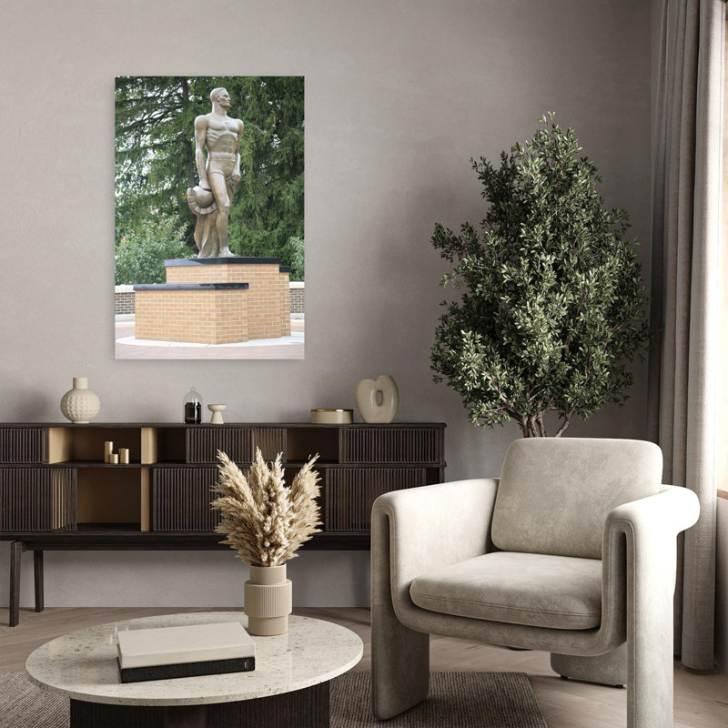 Sculpture of sparty Michigan State University East Lansing Michigan USA 1 Piece Wrapped Canvas Wall Art