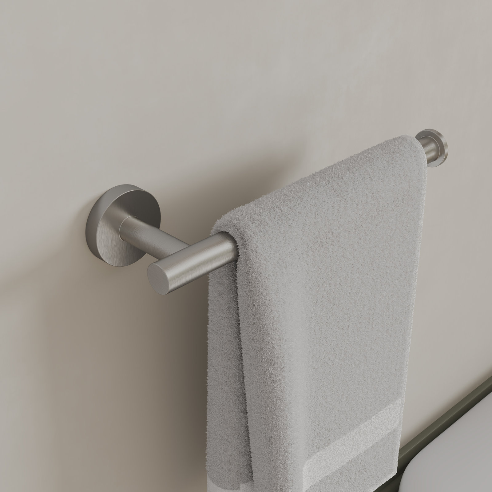 4-Piece Bathroom Hardware Set, Brushed Nickel