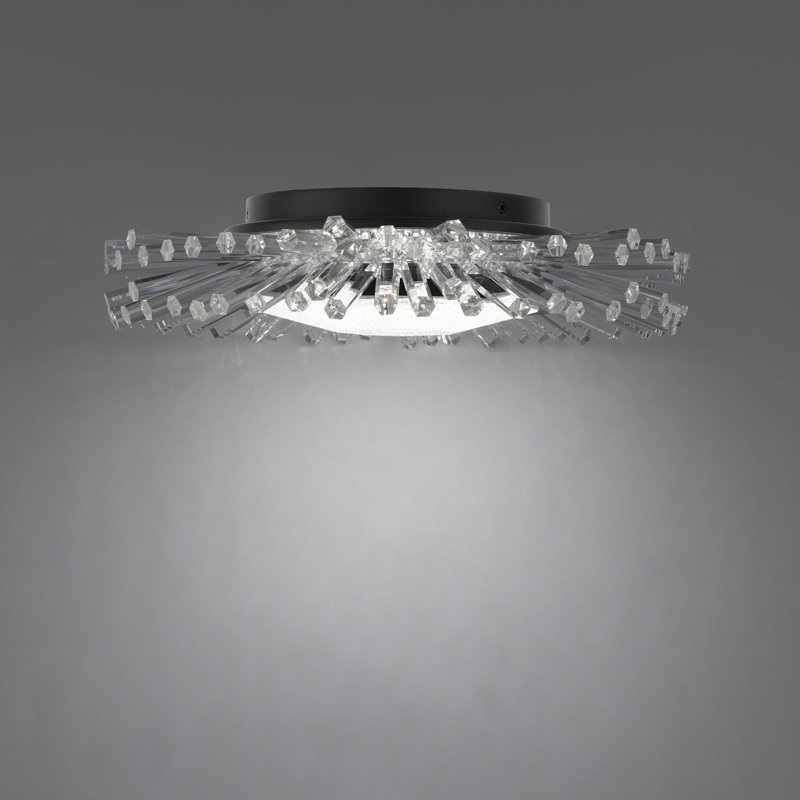 Benediction 1 - Light LED Flush Mount, Black